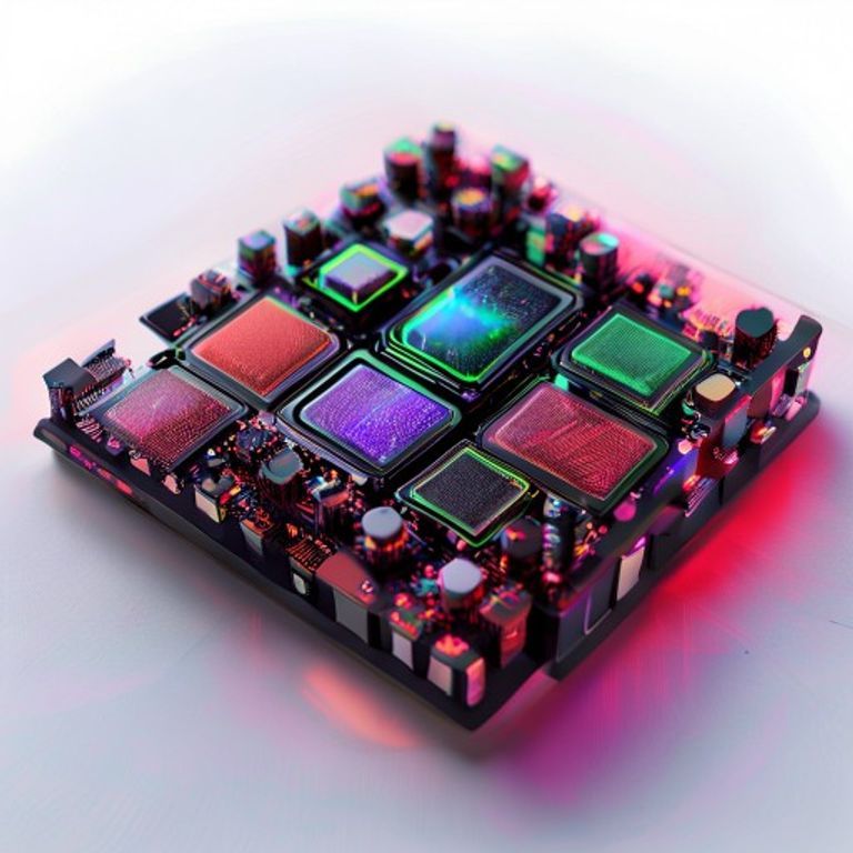 5050 RGB LED灯珠结构示意图