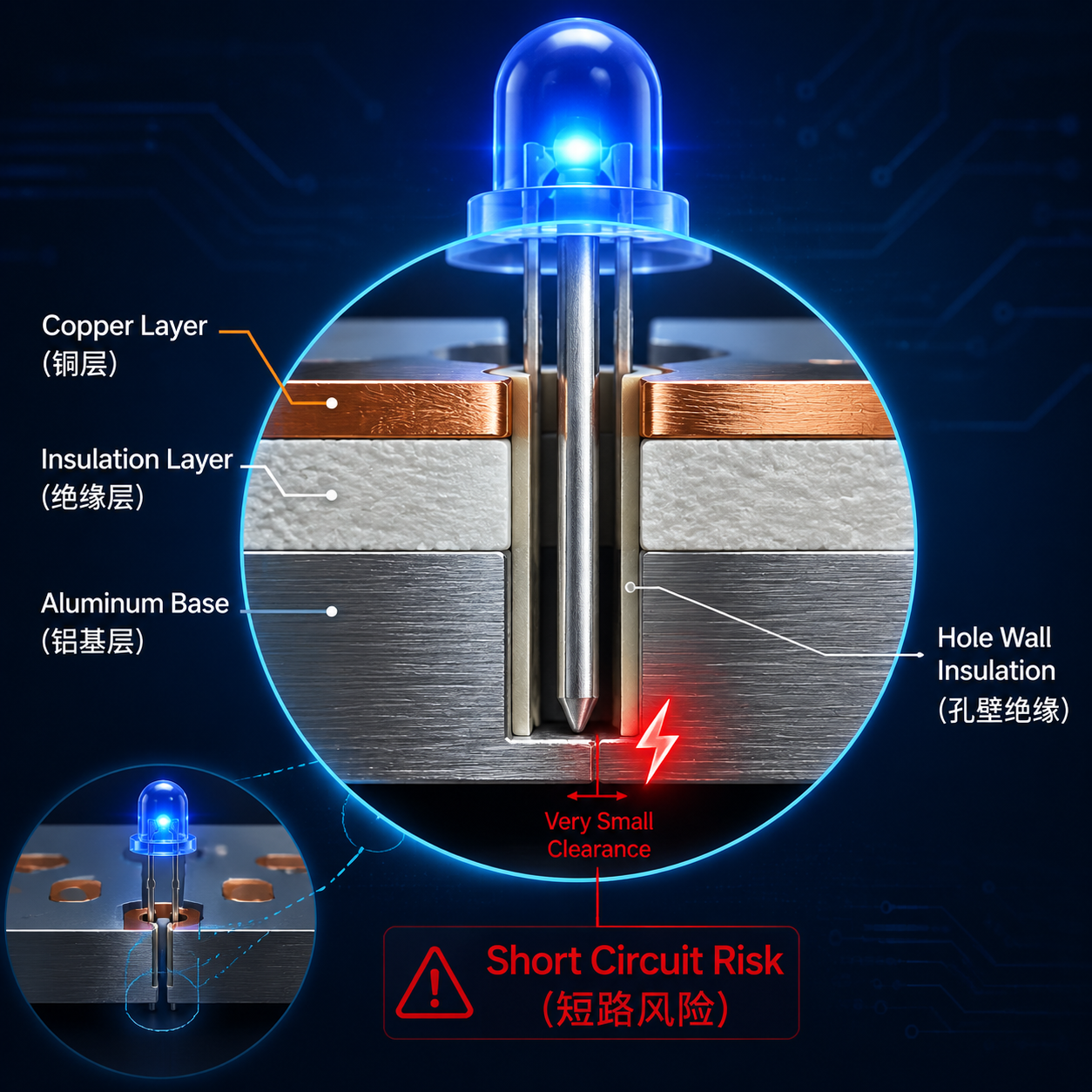 铝基板是否可以设计直插LED？可行性与风险分析