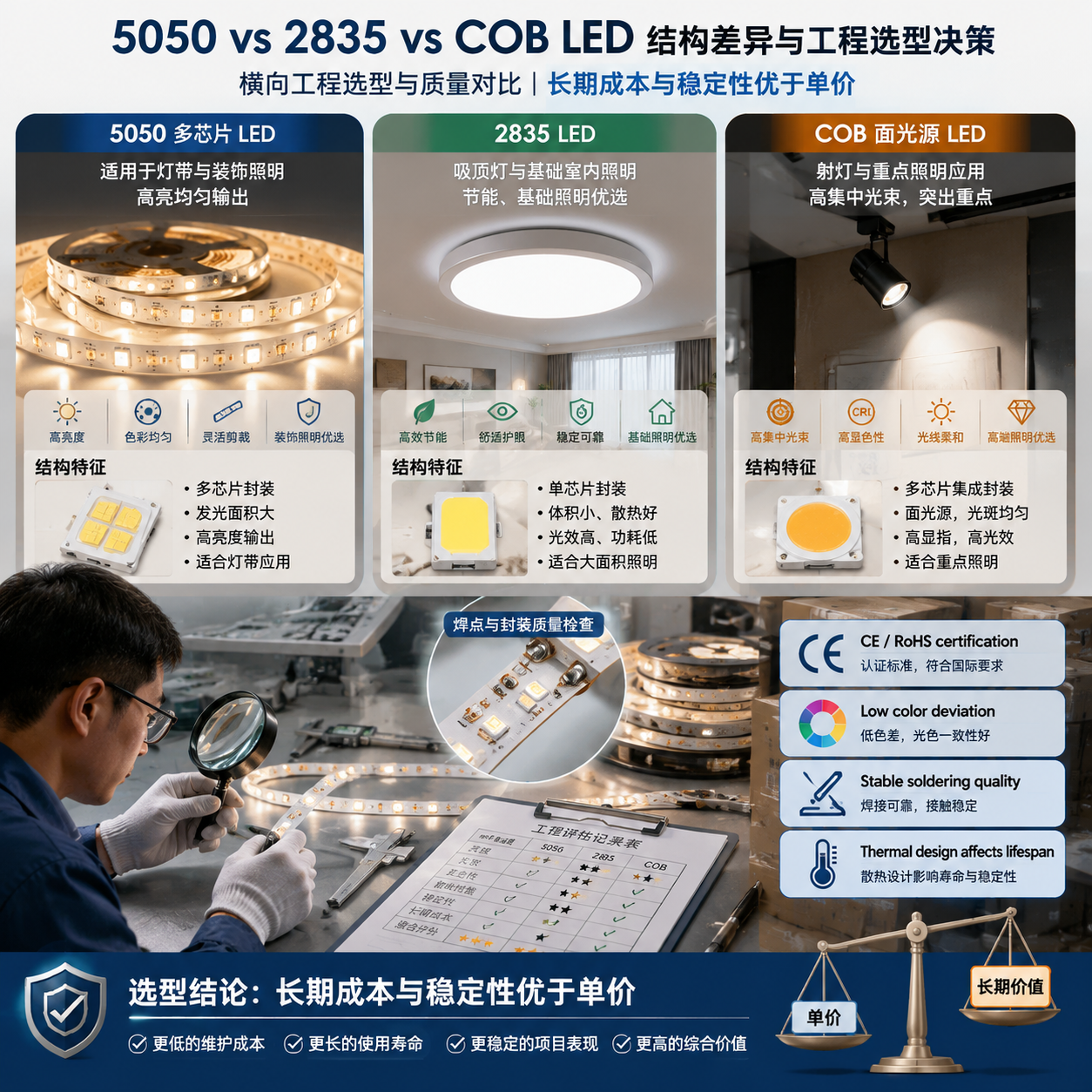 飞利浦灯珠5050完整指南：参数、应用与选型解析