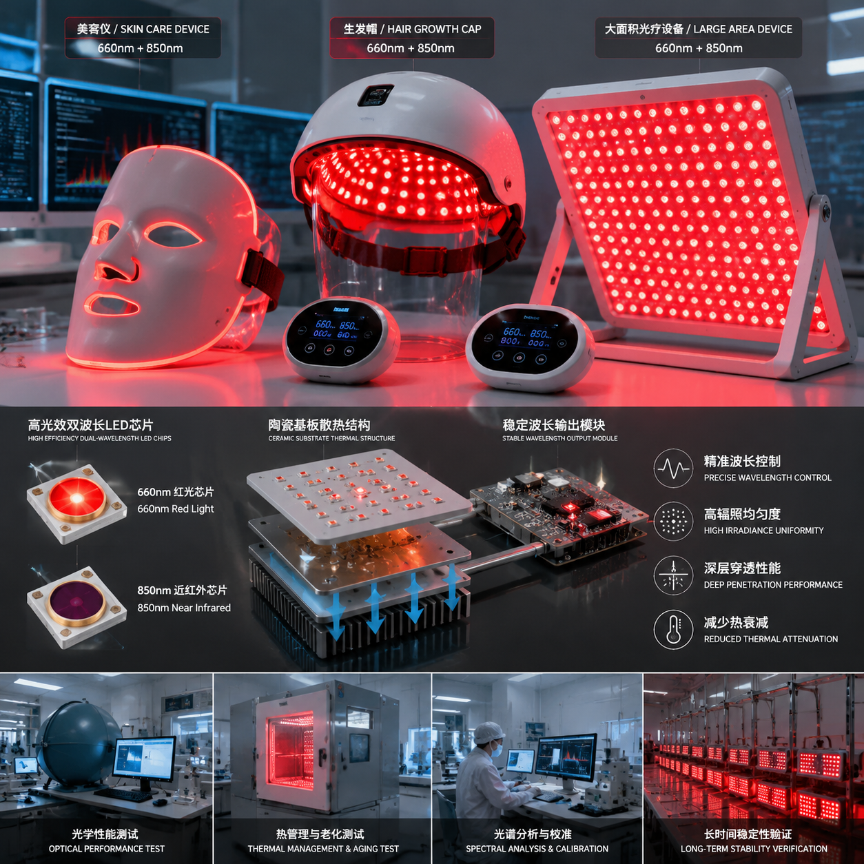 660nm光穿透深度(红光疗法黄金波段作用深度与选型指南)