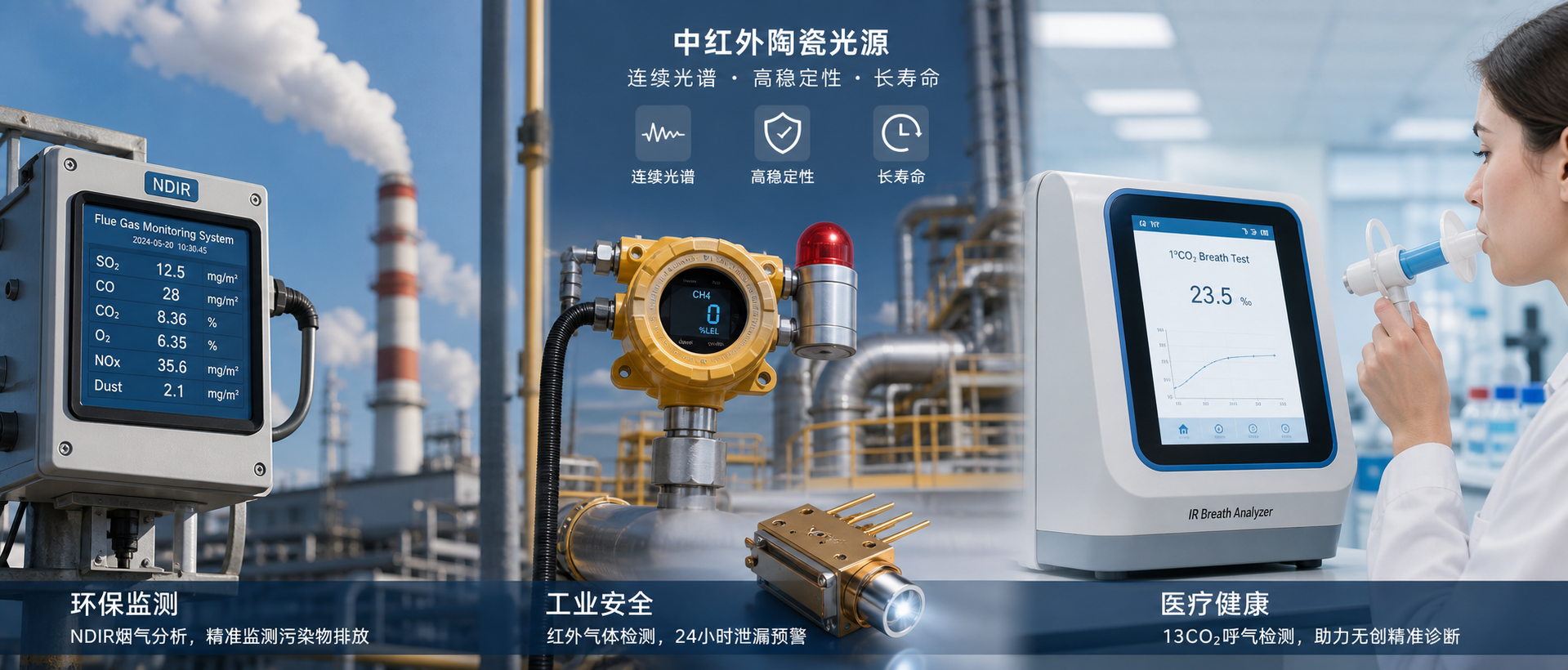 中红外陶瓷光源(定义、波长范围与技术应用指南)