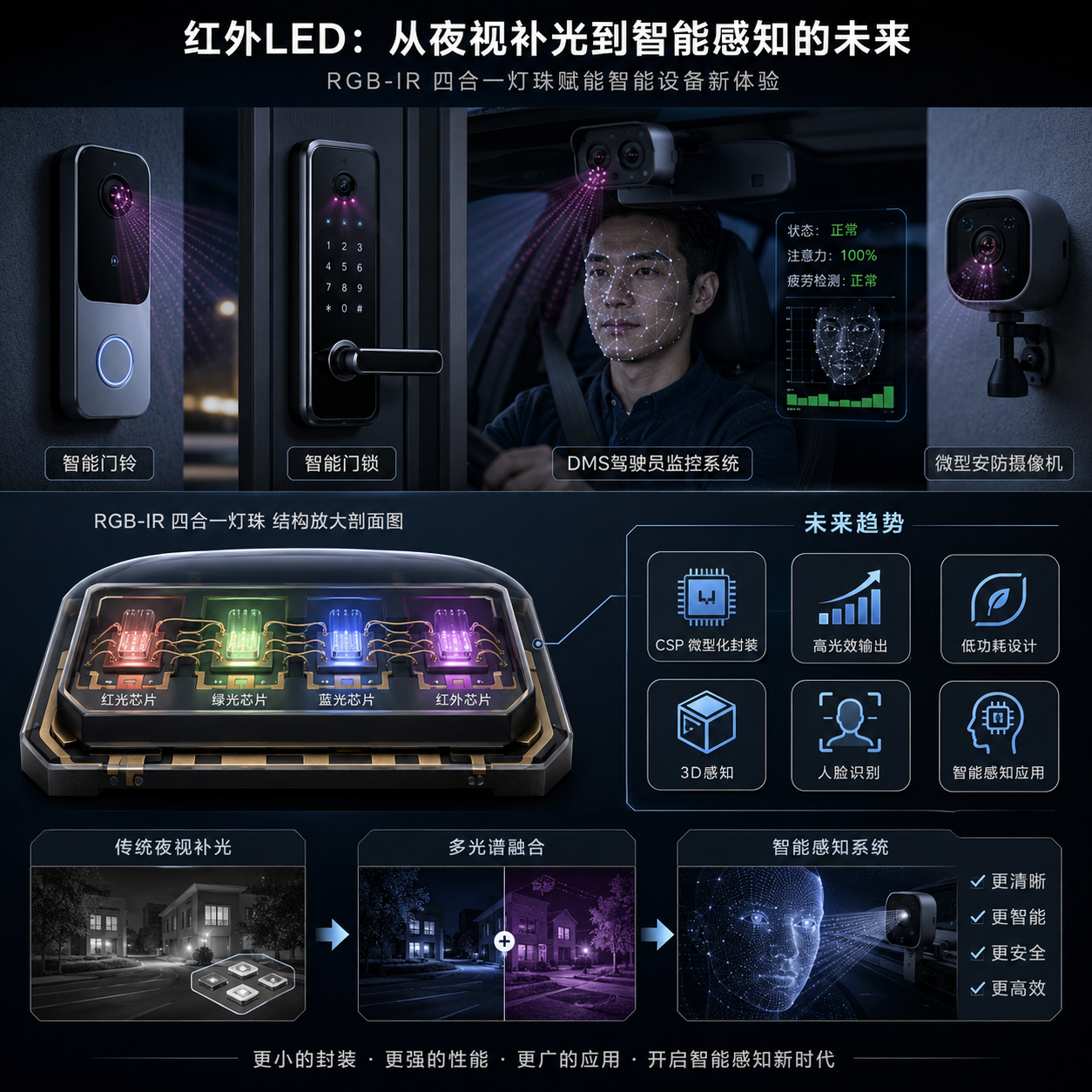 红外灯珠智能硬件应用场景与行业趋势图