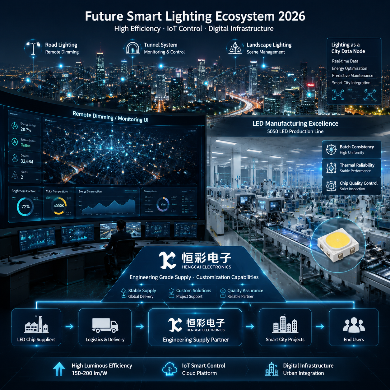 雄安5050LED灯珠完整指南：选型、应用、趋势与厂家解析（2026最新版）