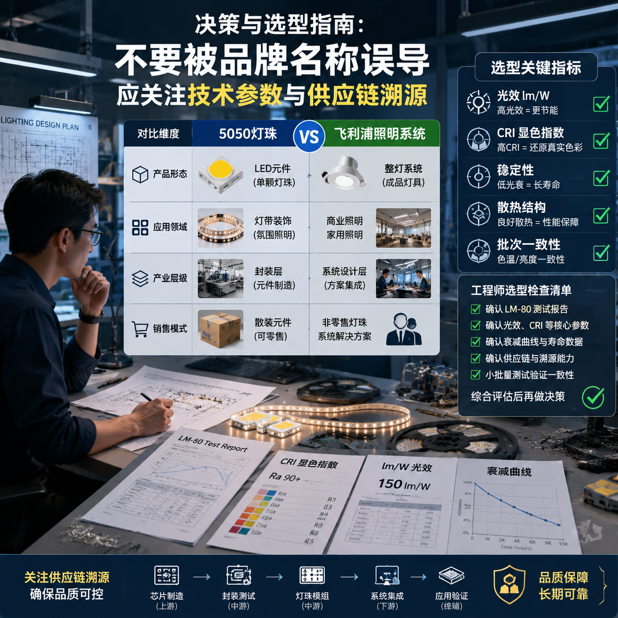 飞利浦有5050灯珠吗？行业真相与选型解析