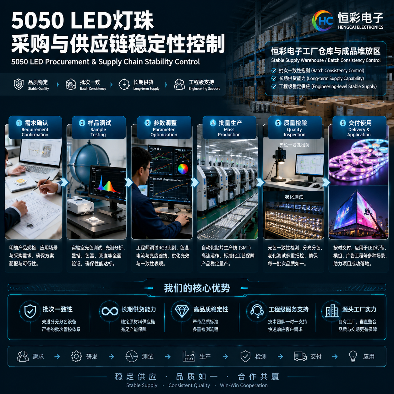 韶关led灯珠5050销售：韶关5050灯珠供应与应用解析