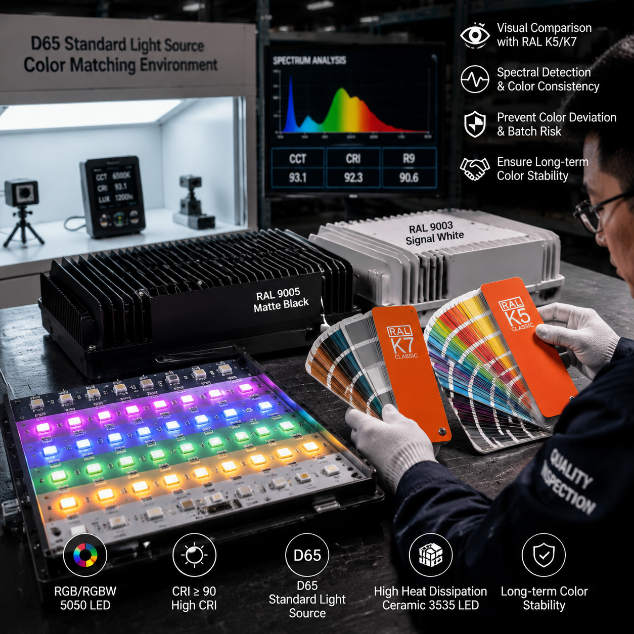 RGB to RAL Converter(工业设计与LED涂装精准对色指南)