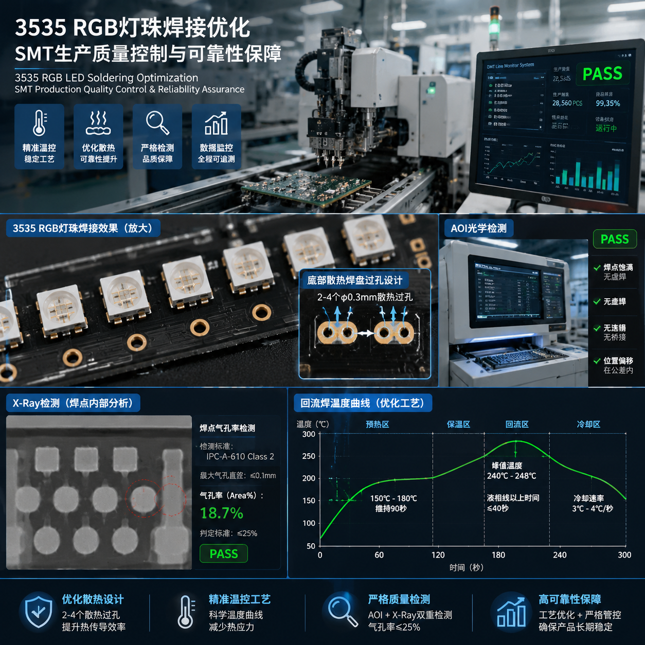 3535rgb灯珠焊盘尺寸(3535 RGB LED封装设计与SMT焊接规范)