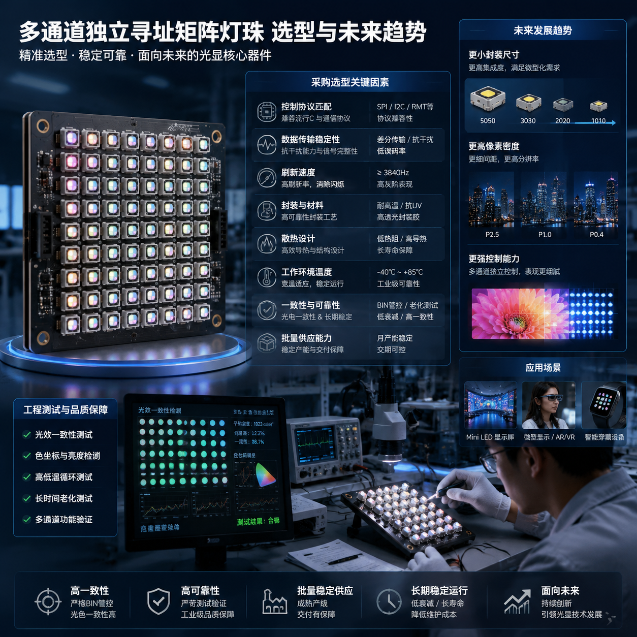 多通道独立寻址矩阵灯珠(技术原理与应用选型指南)