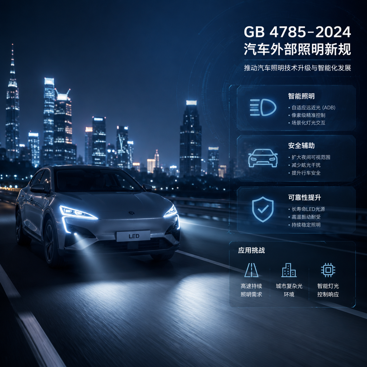 GB4785‑2024汽车外部照明新规主题图