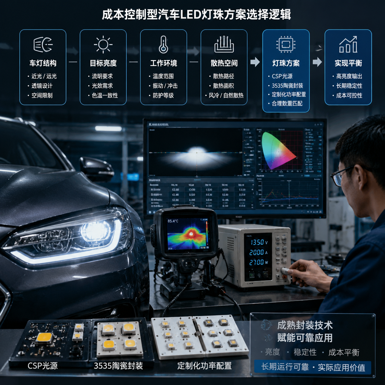 车灯灯珠成本压力(成本控制选型指南)