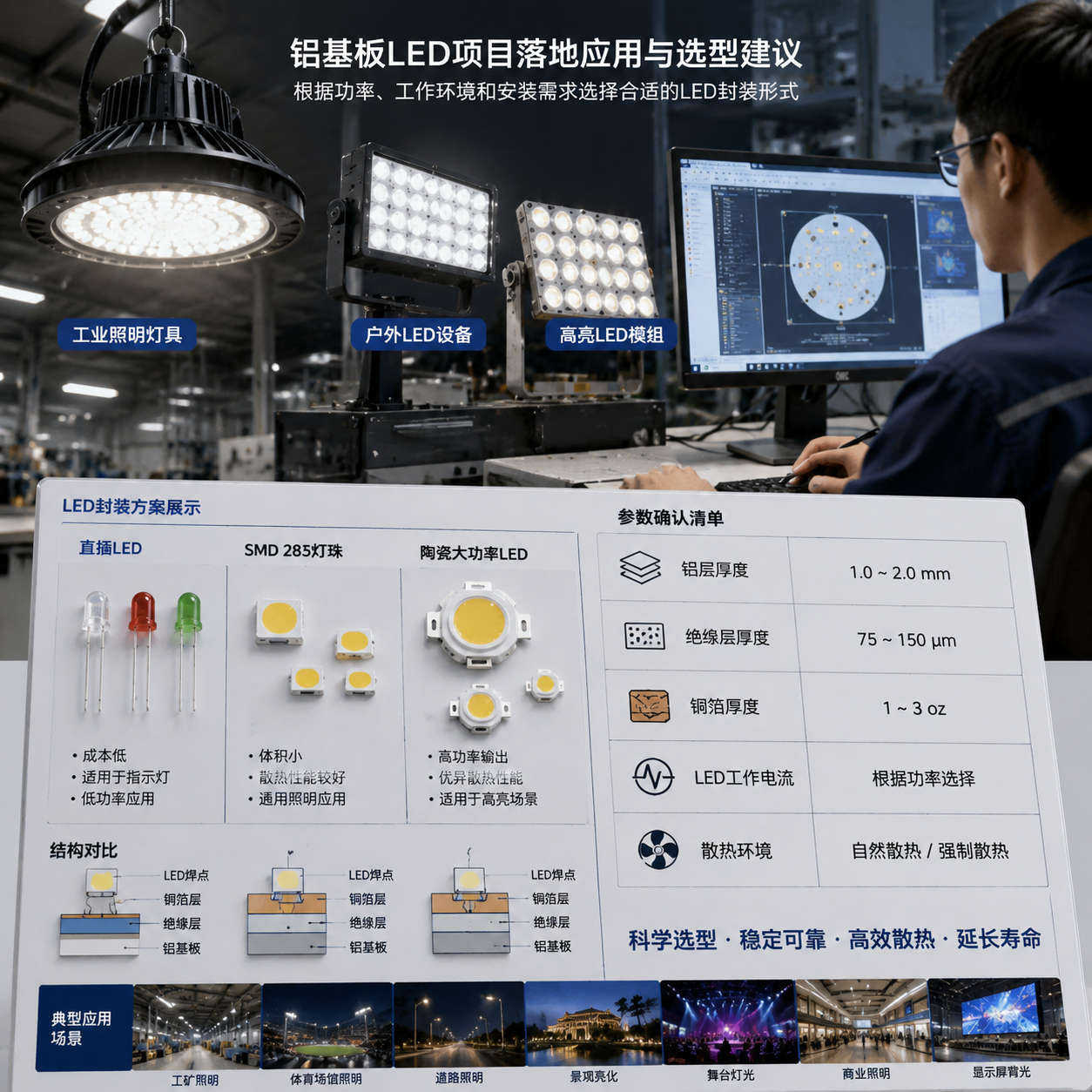 铝基板PCB是否可以设计直插LED(铝基板直插LED设计指南)