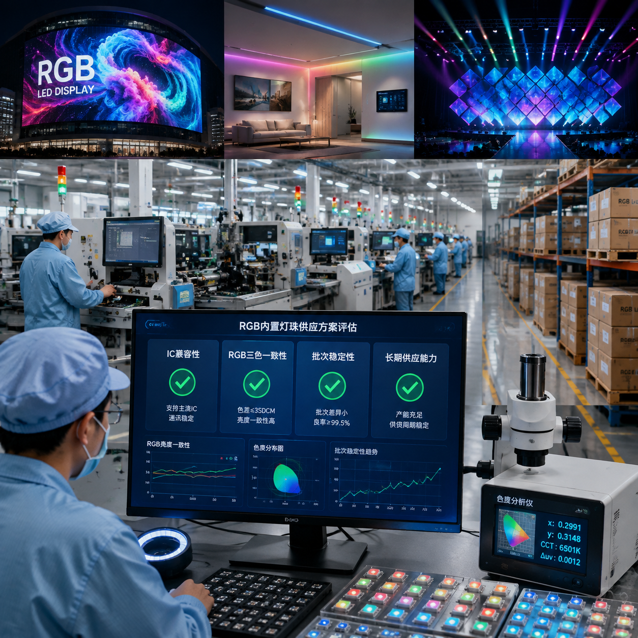中之科技 RGB 内置灯珠同款(选型参数与应用方案解析)