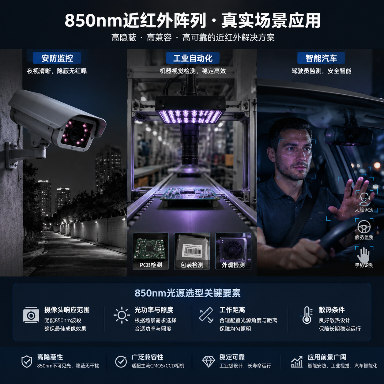 OLED近红外阵列850nm(850nm近红外阵列技术应用解析)