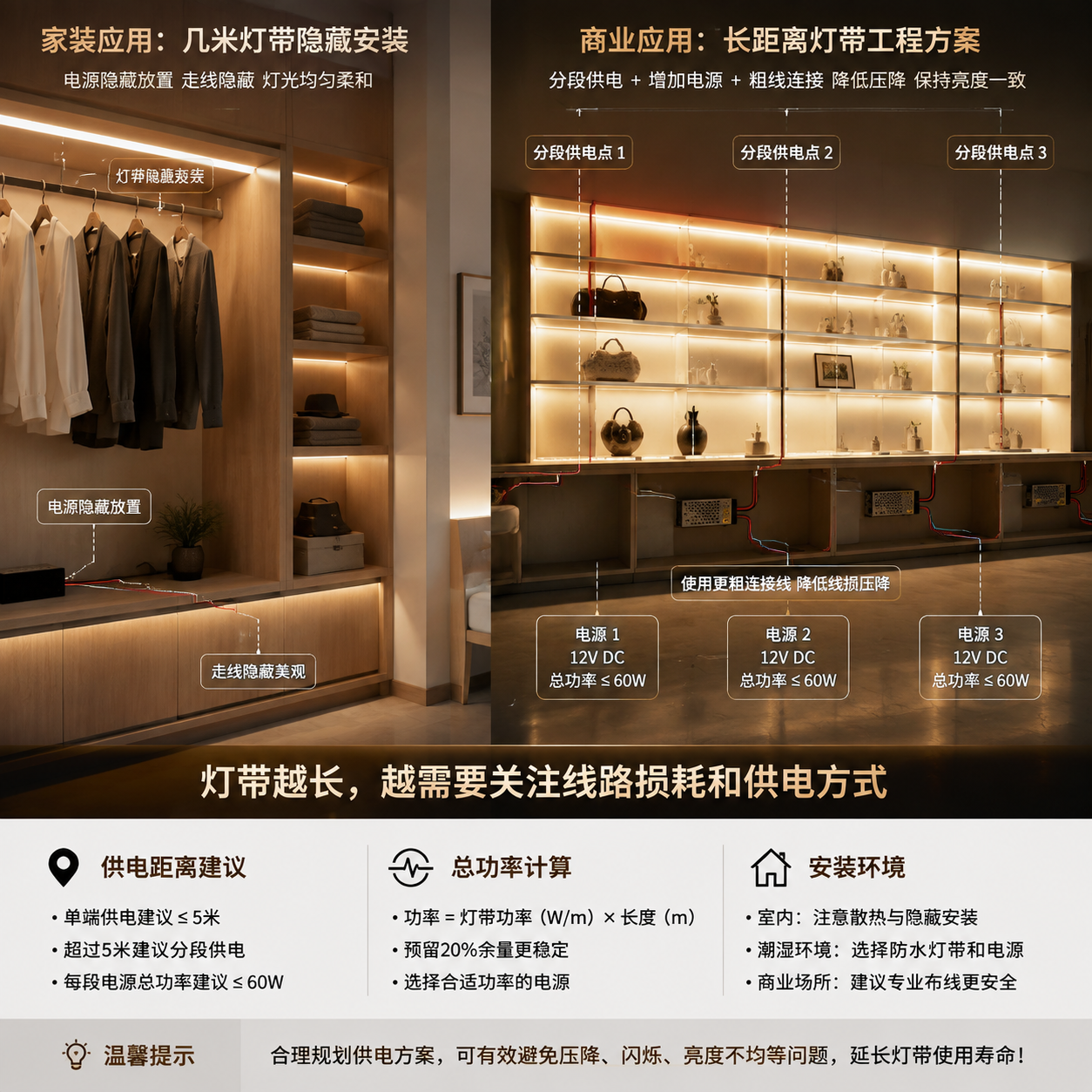 12w的灯带是算一根线吗(12W灯带接线与功率计算解析)
