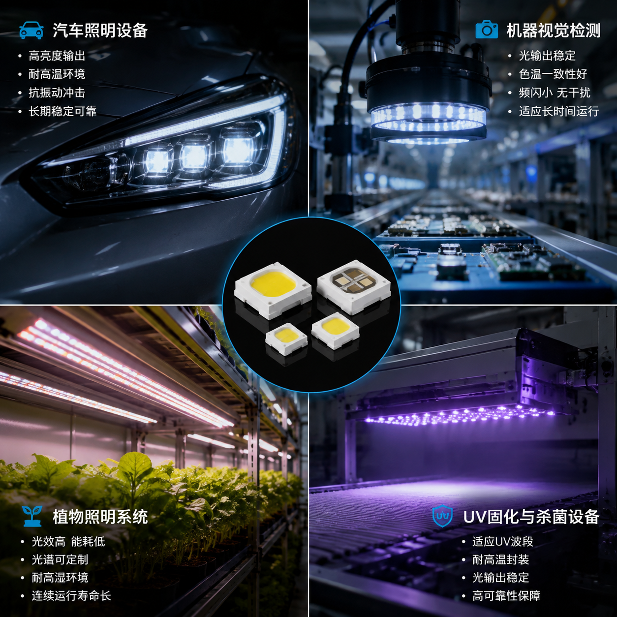 陶瓷 EMC 灯珠为什么碾压普通塑料封装(高可靠性封装优势解析)