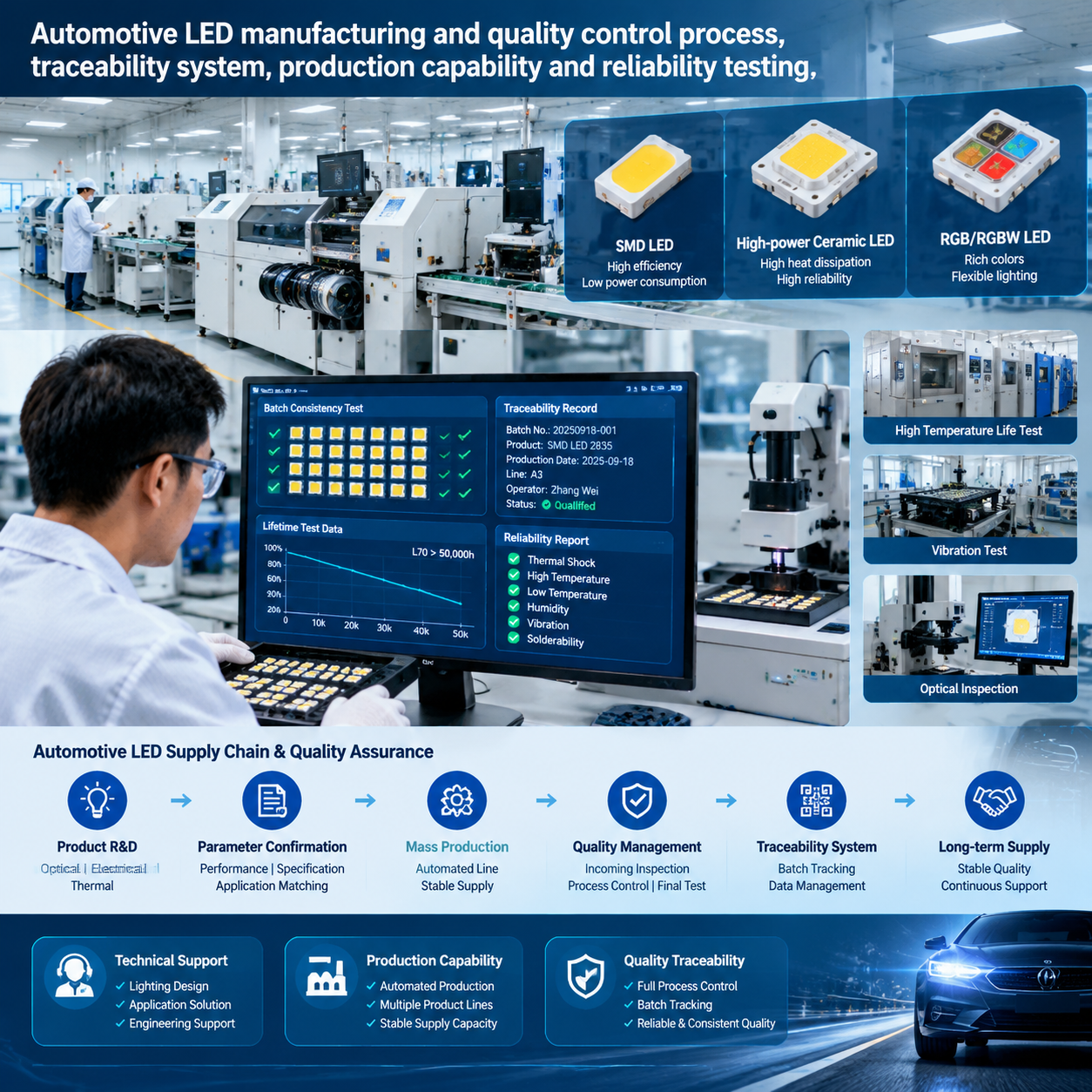 车规级 LED 灯珠采购平台(汽车照明选型指南)