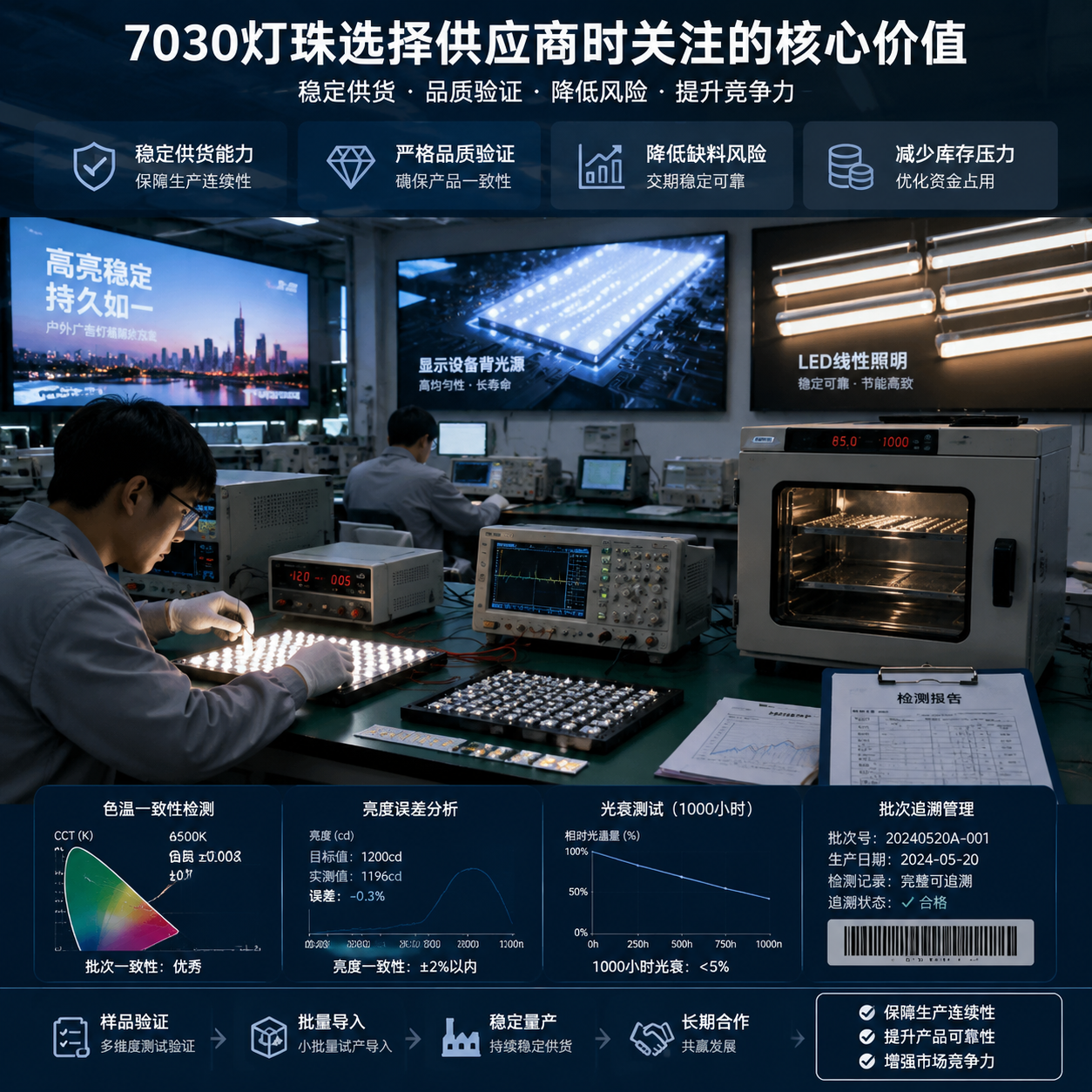 中之科技7030灯珠现货厂商(规格与供应能力选择指南)
