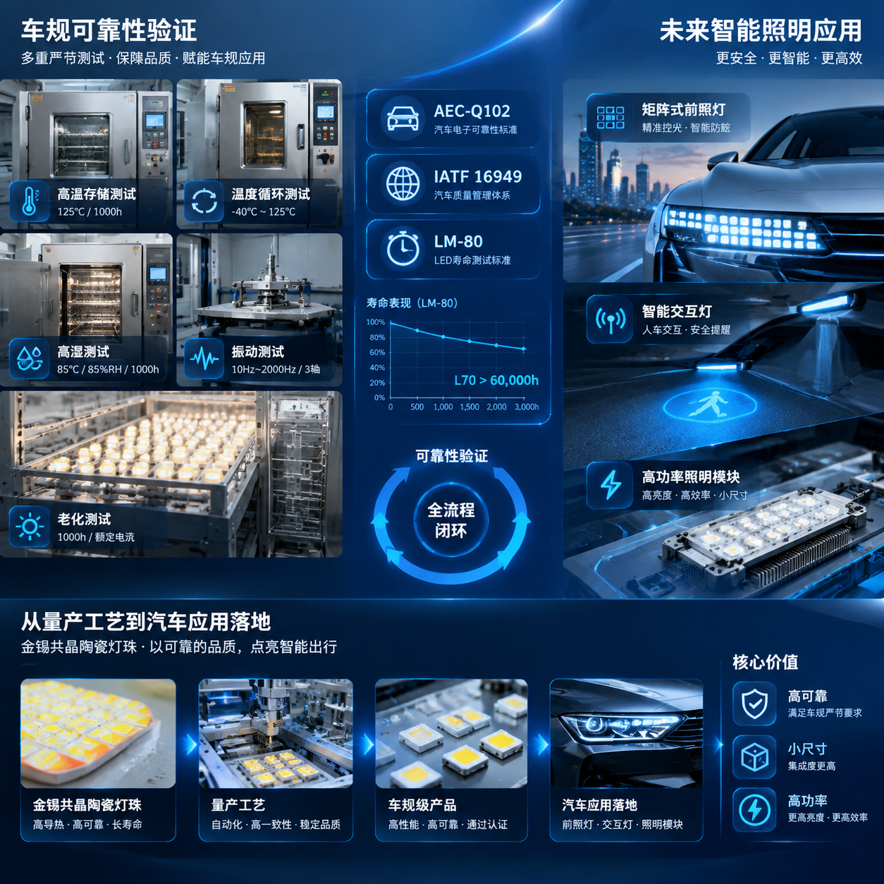 金锡共晶陶瓷车规灯珠量产(金锡共晶工艺与汽车应用解析)