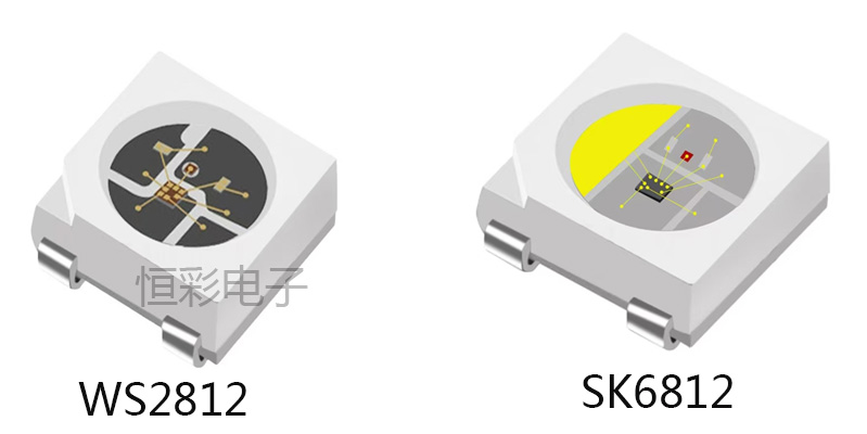 WS2812与SK6812的幻彩内置IC灯珠有什么不同之处