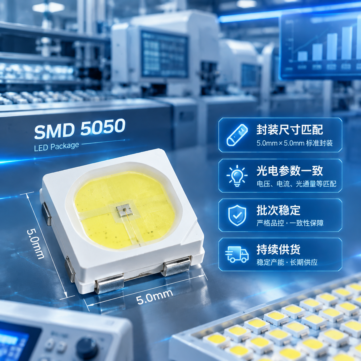 中之5050灯珠同等规格供货厂商(替代供应方案参考)