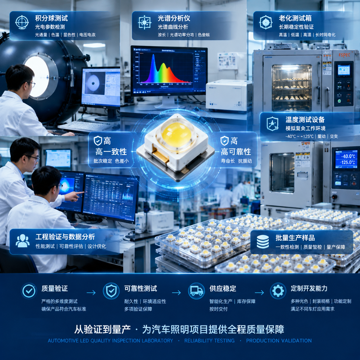 车灯灯珠 OEM 代工厂家(汽车LED光源定制指南)