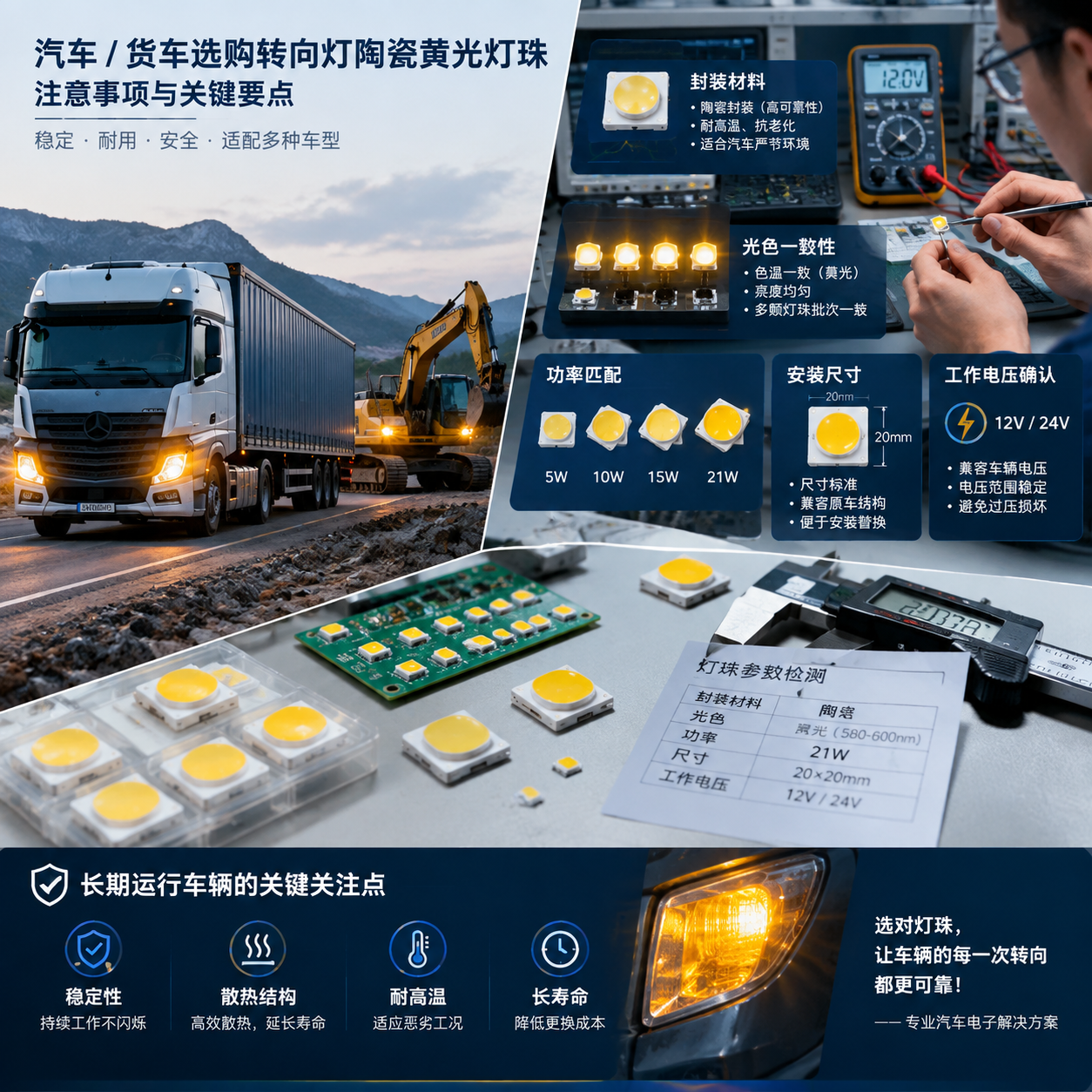 转向灯陶瓷黄光灯珠(散热性能与选型指南)