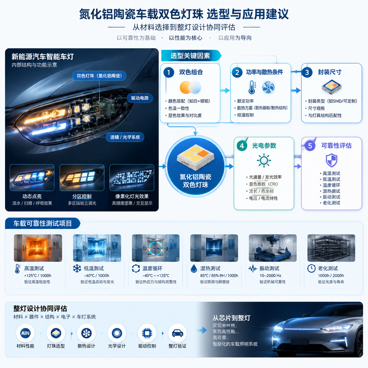 氮化铝陶瓷车载双色灯珠(选型与应用指南)
