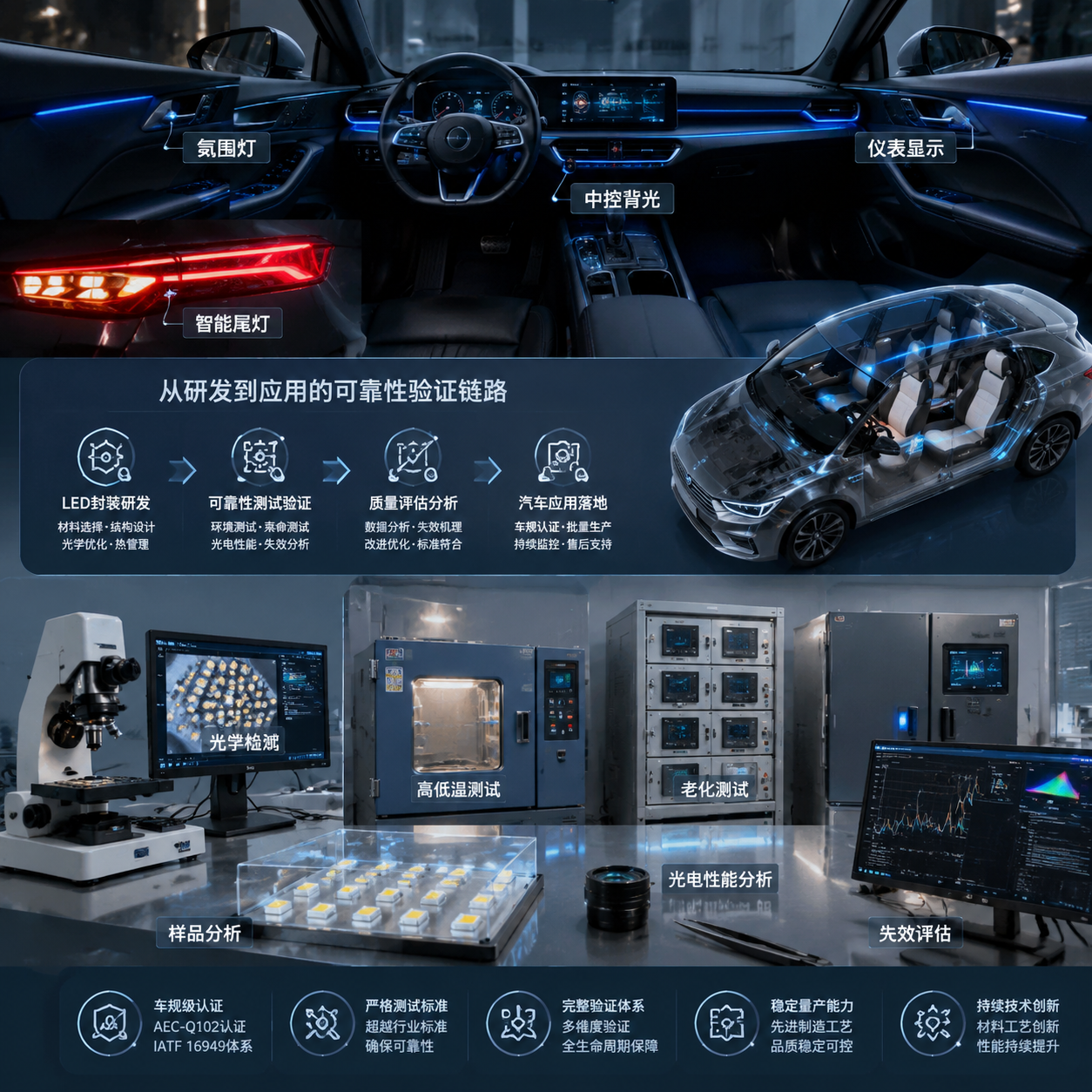 车规 LED 灯珠湿热老化测试标准(85/85测试、AEC-Q102流程解析)