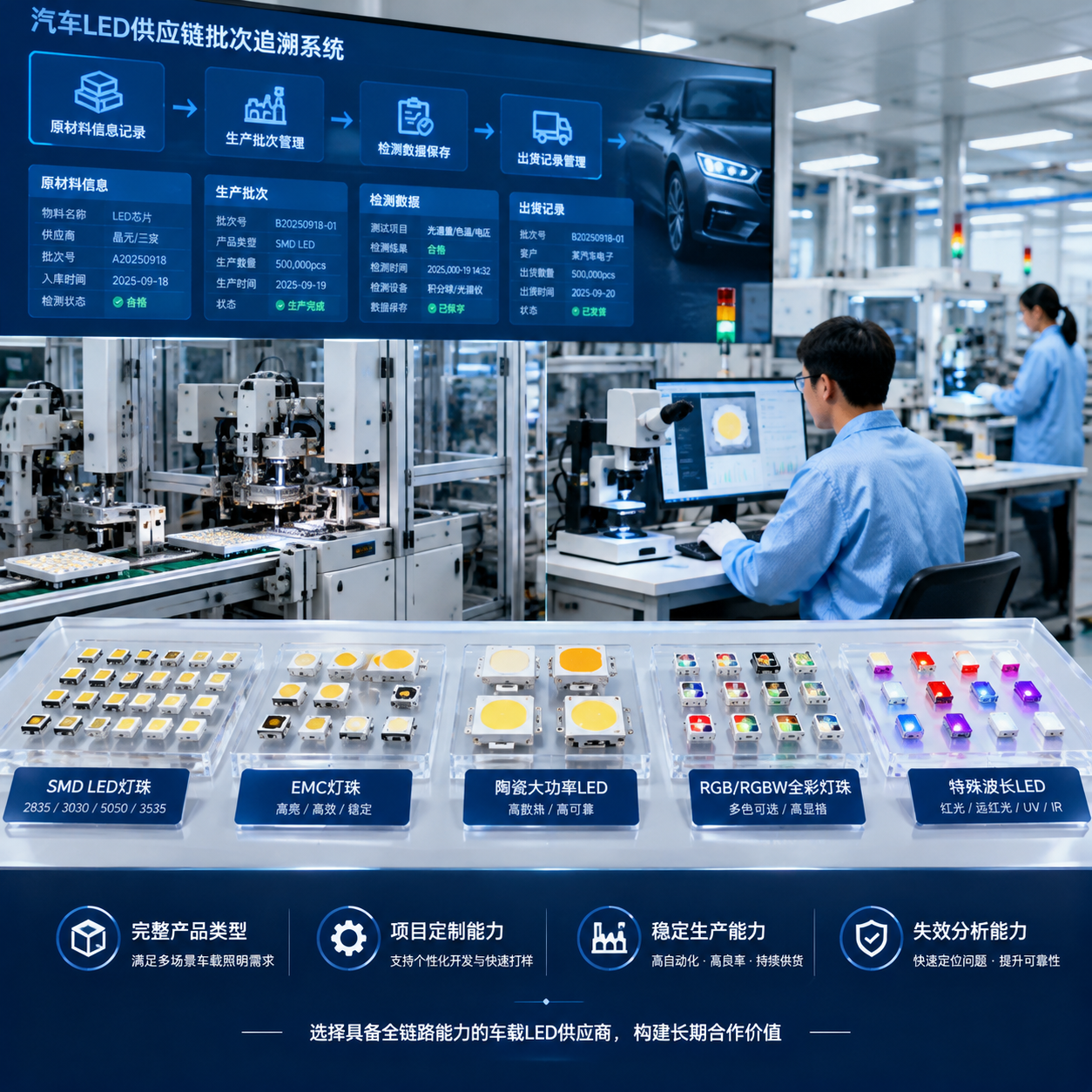 AEC-Q102 认证灯珠供应商(汽车LED选型指南)