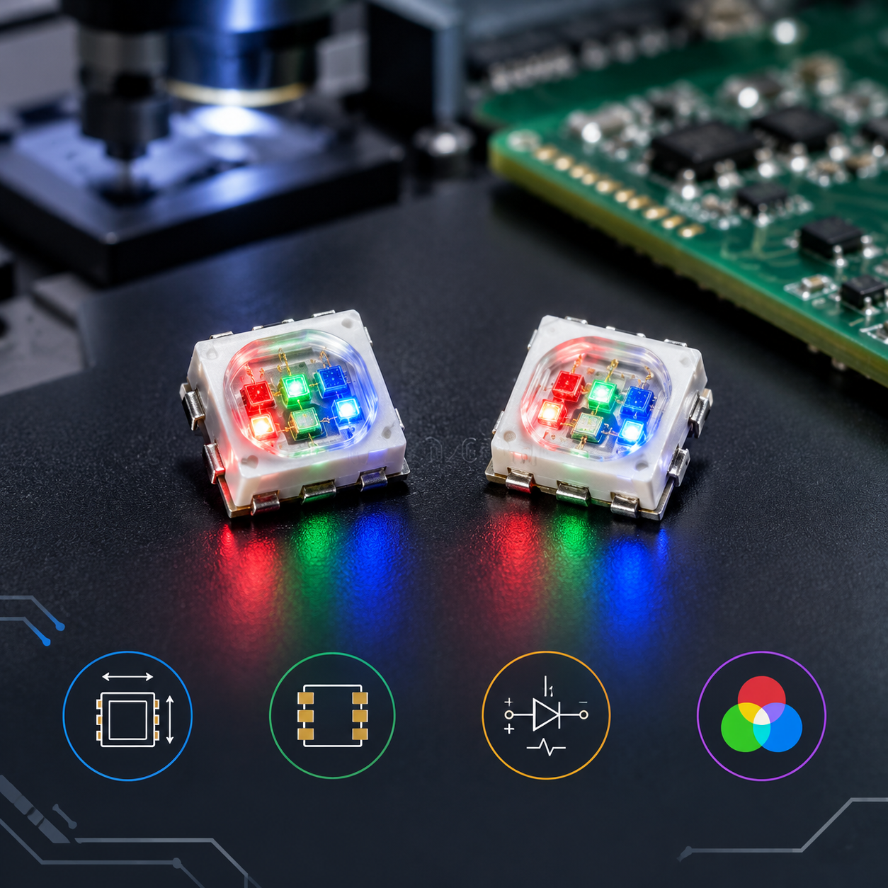 2020RGB SMD贴片灯珠替代选型与兼容性判断