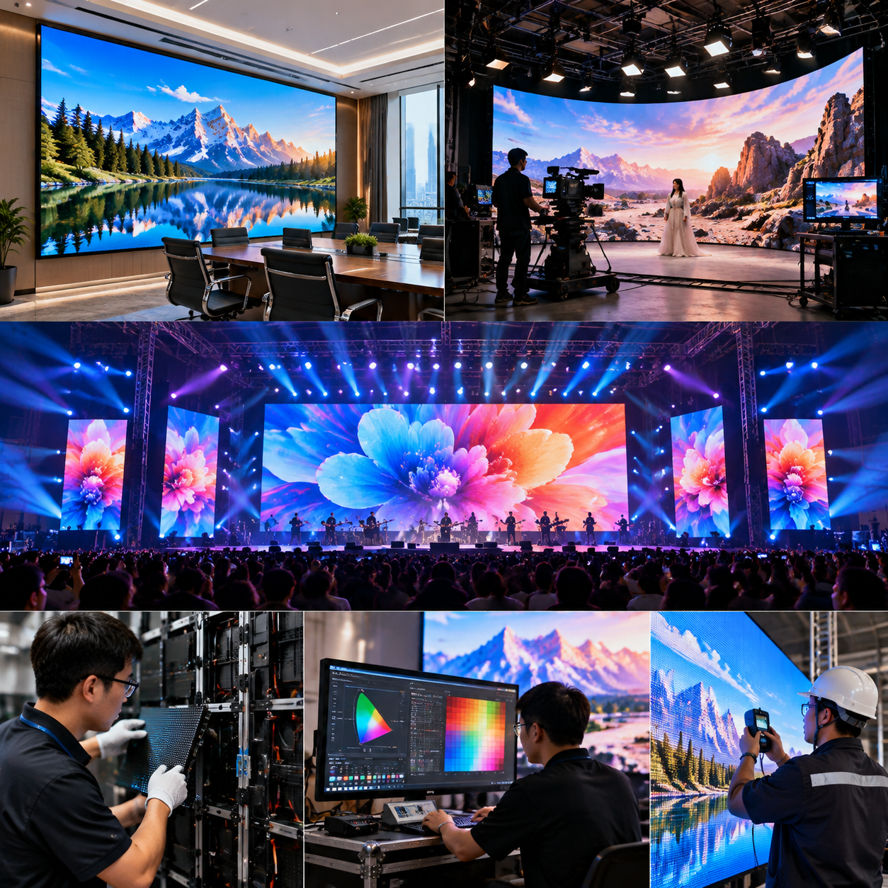 2020RGB 灯珠 高清屏用(高清LED显示屏应用解析)