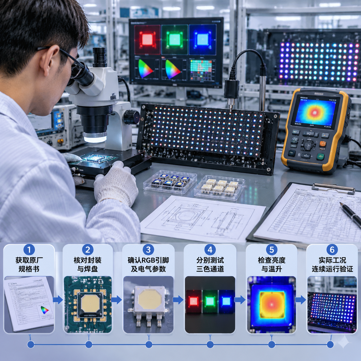璨圆2727RGB显示屏灯珠兼容(参数对照与替换选型指南)