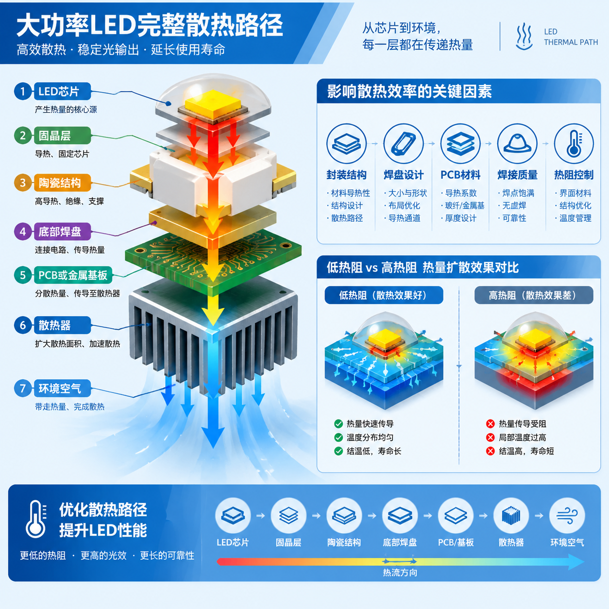陶瓷EMC灯珠高散热供货(大功率LED应用选型指南)