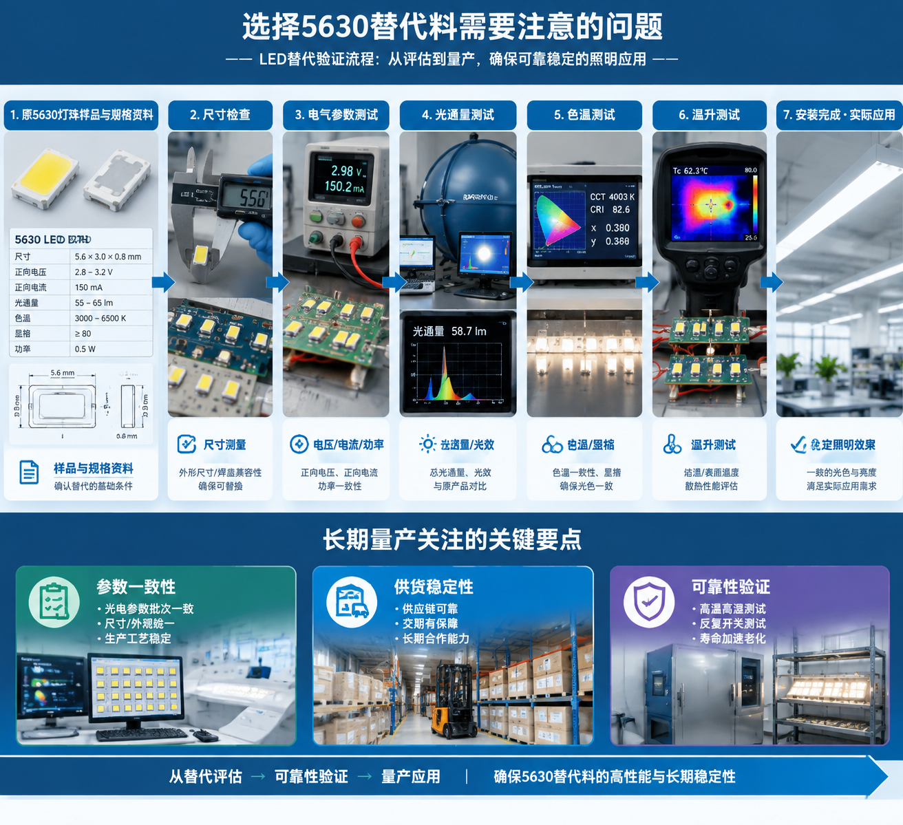 5630贴片LED灯珠替代料(常见替代型号选择指南)