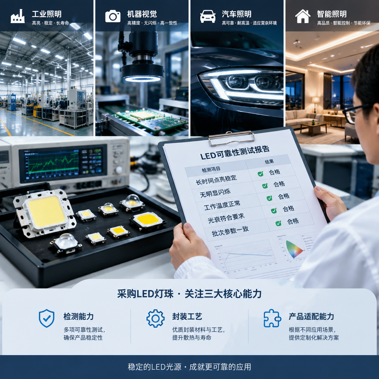灯珠来料老化测试(LED可靠性检测流程)