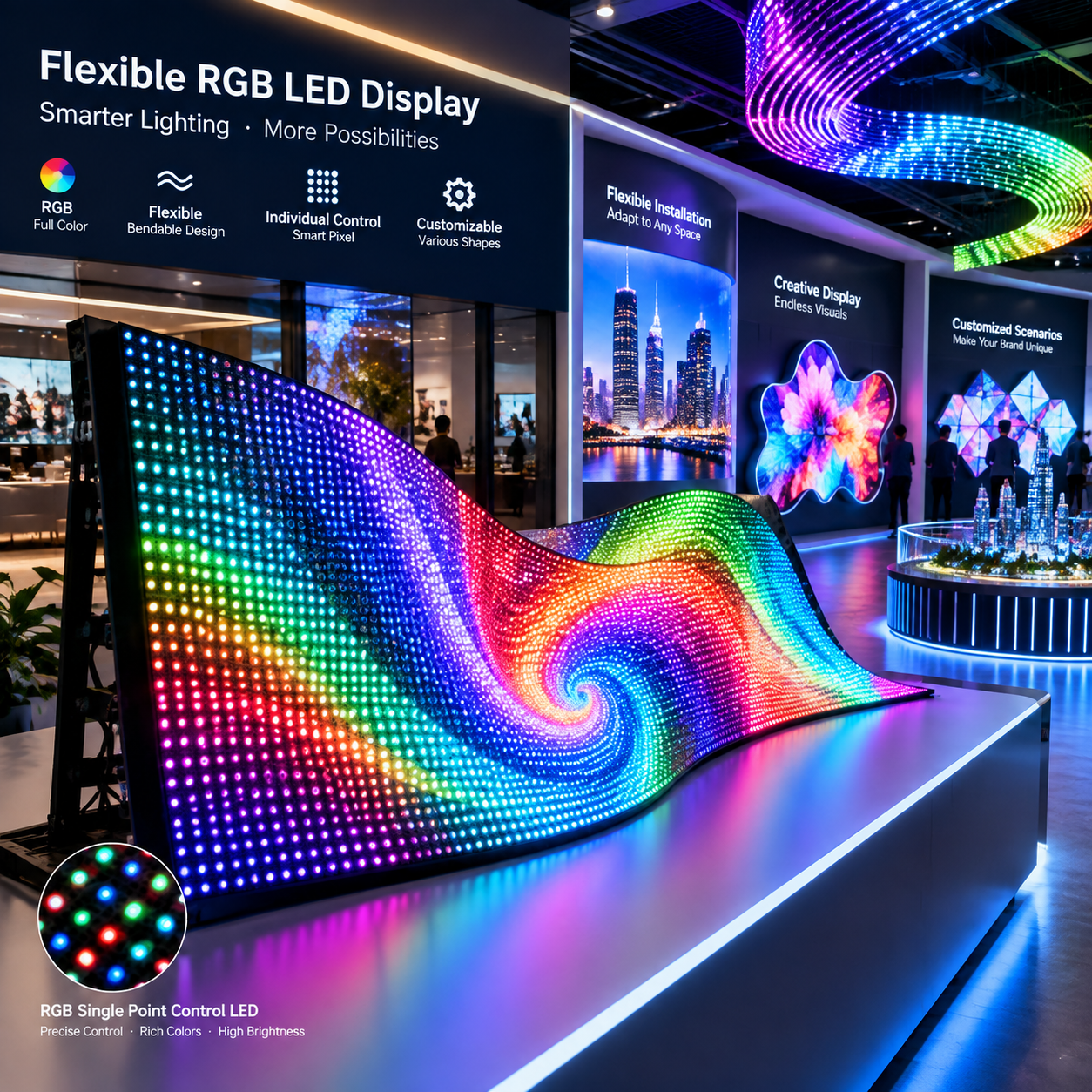 柔性屏RGB灯珠应用场景