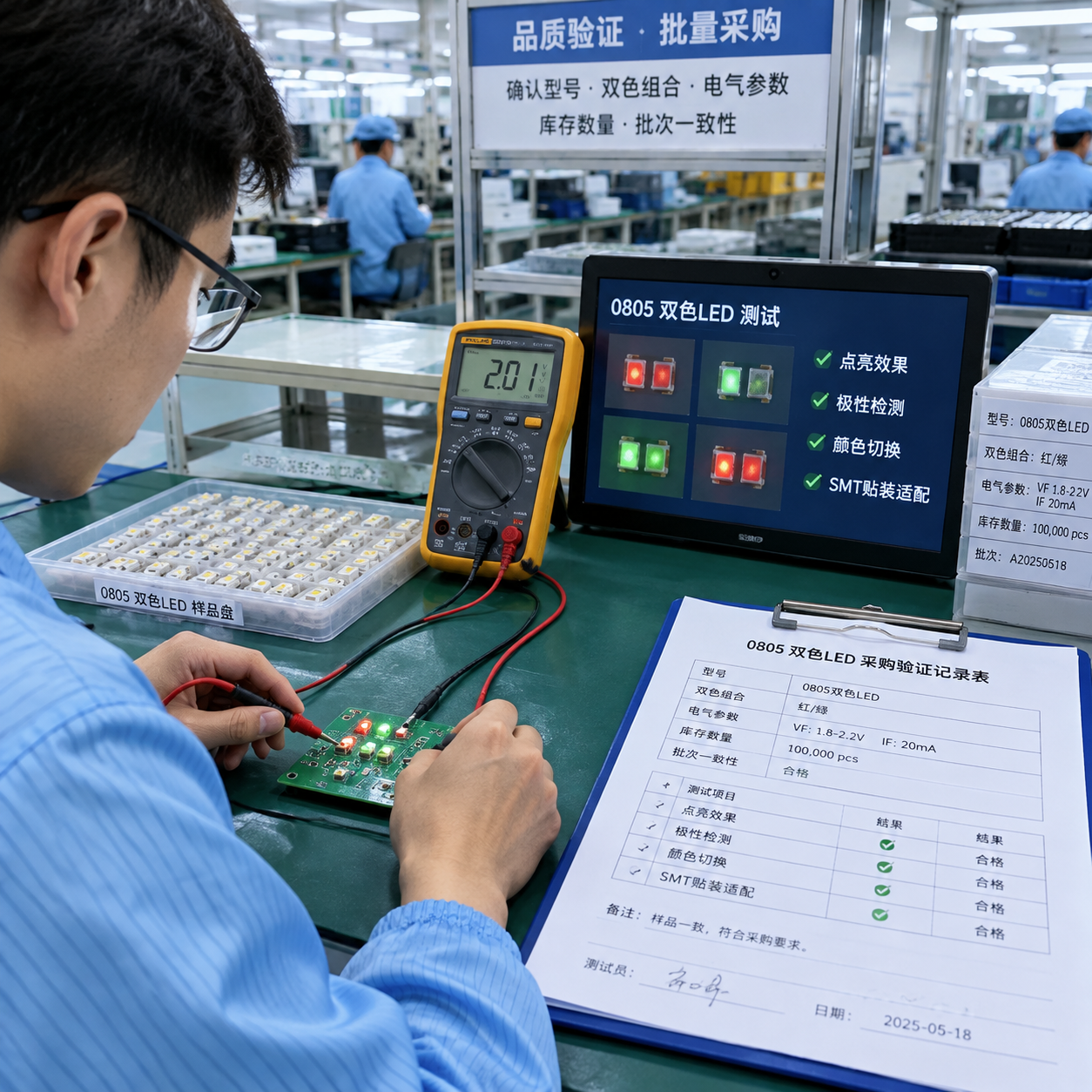 0805LED灯珠双色现货(选型参数与采购指南)