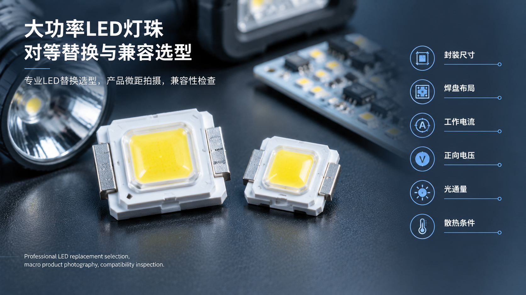 大功率LED灯珠对等替换与兼容选型