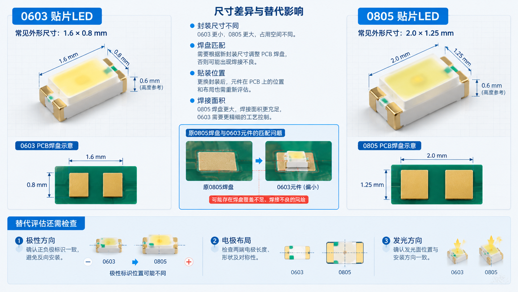 0603 0805 封装尺寸对比