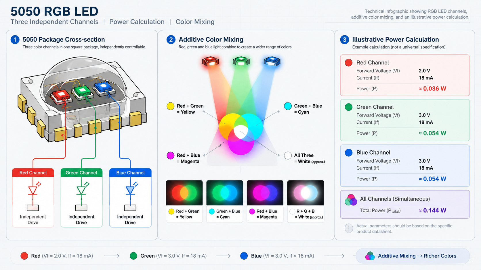 RGB 功率计算示意图