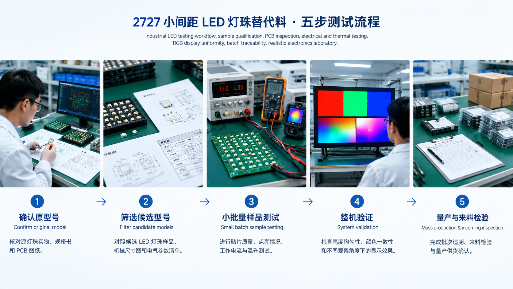 2727 小间距 LED 灯珠替代料