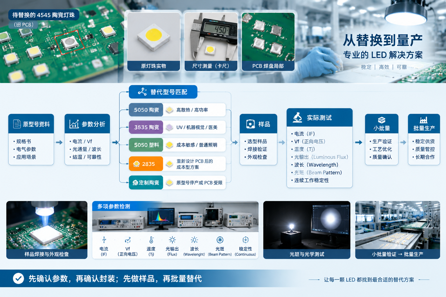 4545 陶瓷封装灯珠替代型号(选型与替代方案指南)