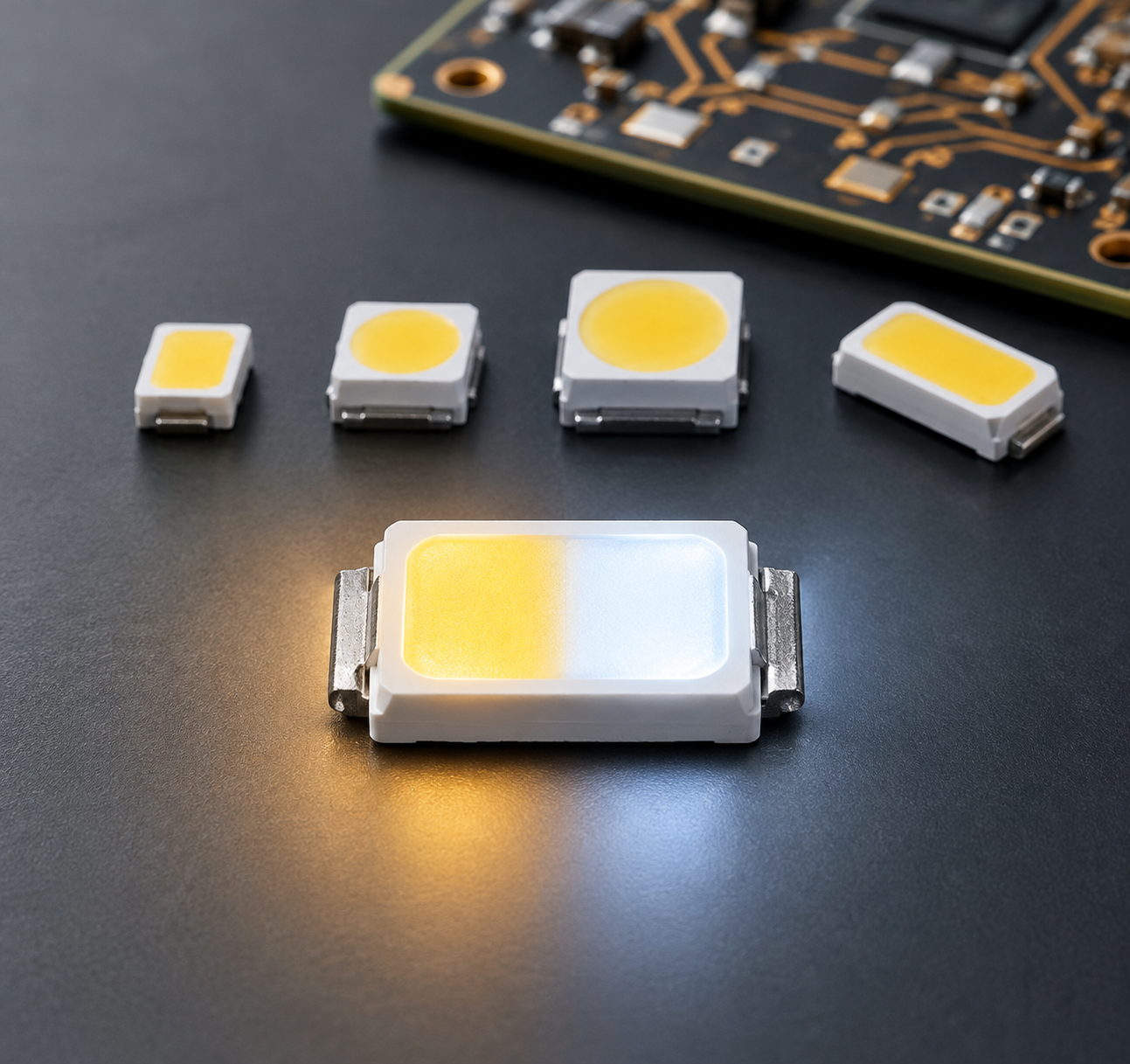 5030双色温LED灯珠与兼容型号展示