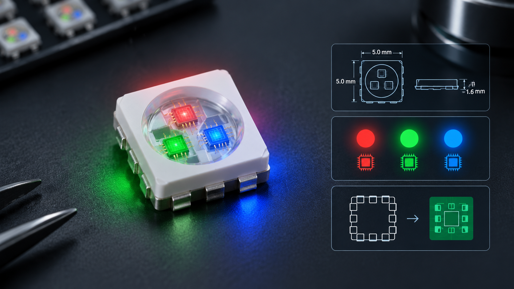 5050 RGB 灯珠产品图