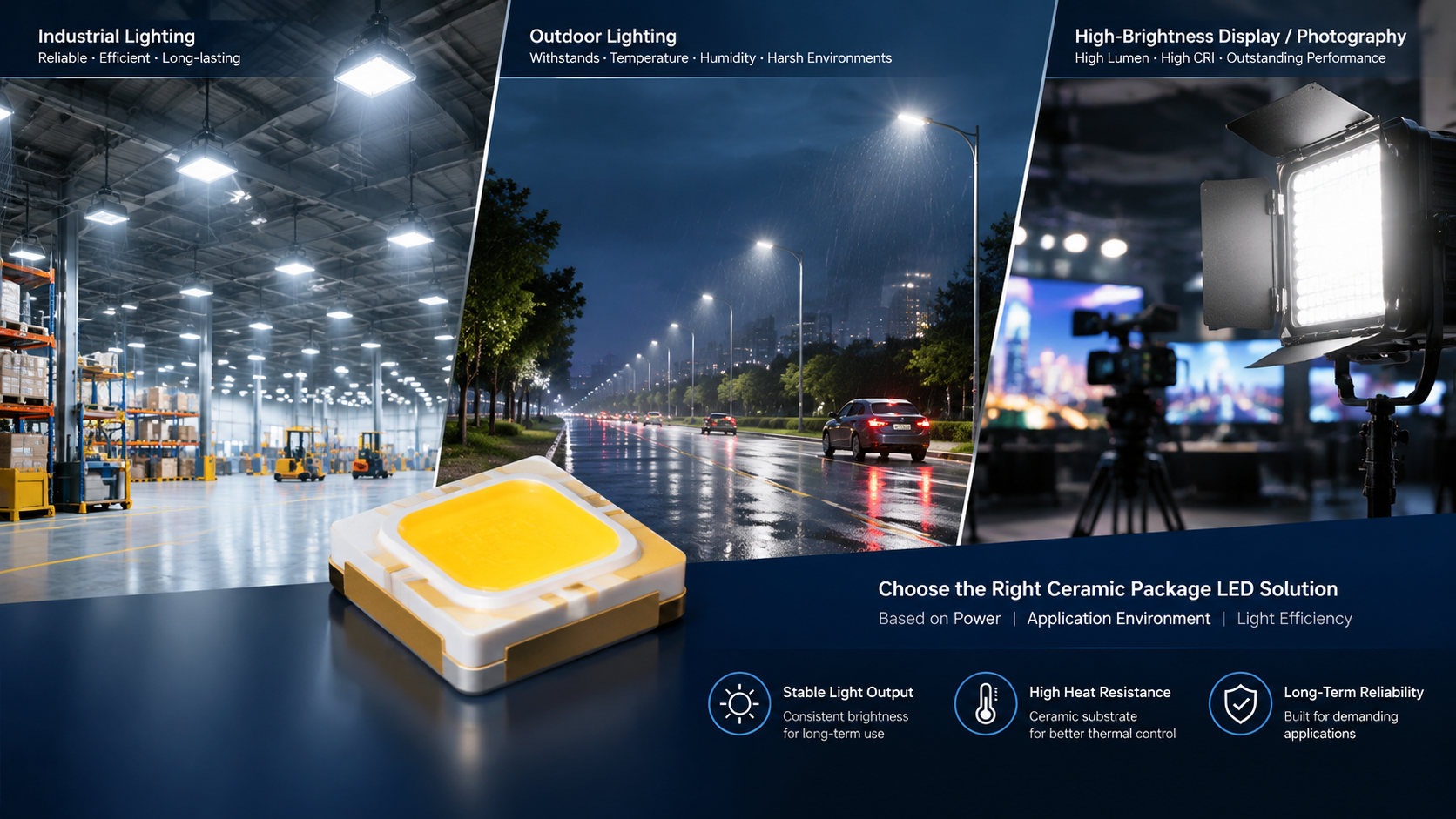 陶瓷封装 LED 灯珠(高散热应用选型指南)