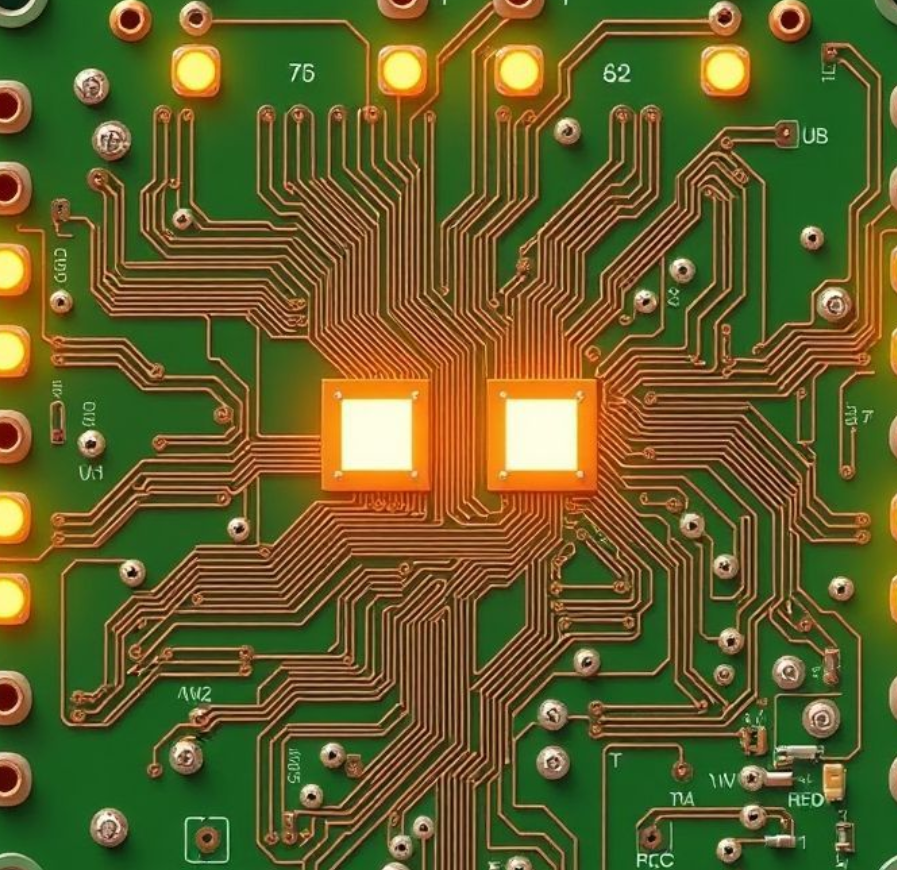 4020侧发光灯珠PCB布局与散热设计示意图