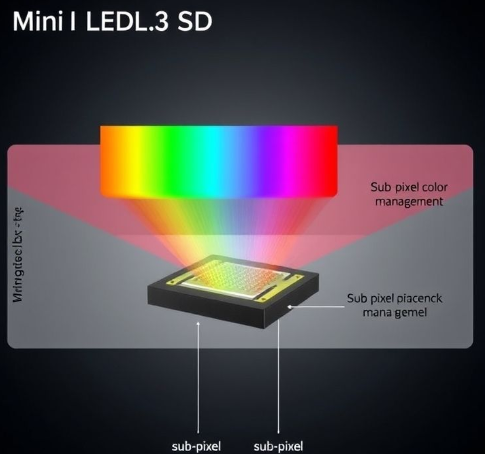 Mini LED灯珠3 SCDM技术架构示意图