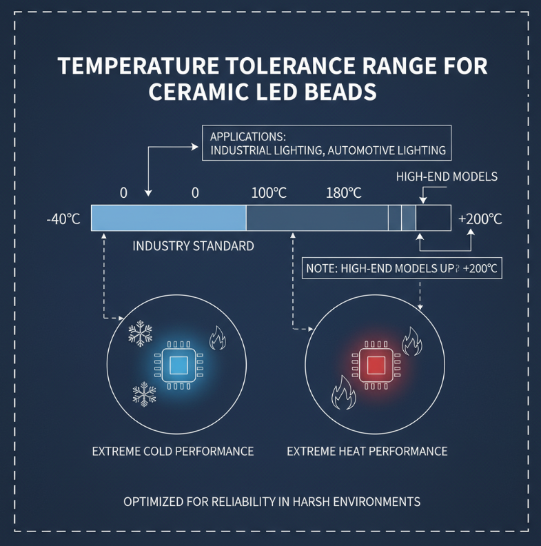 陶瓷灯珠能承受多少温度？完整技术指南与选购建议（2025）
