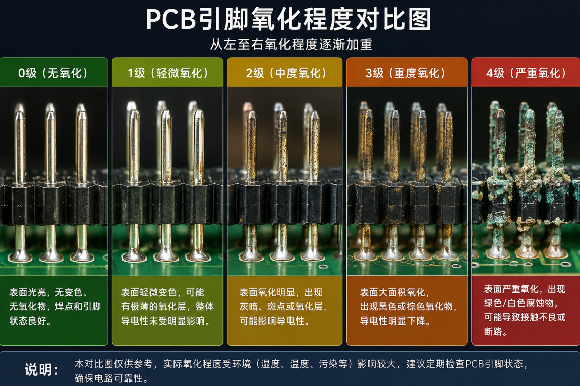  PCB引脚发黄氧化：原因、判断、处理与预防指南