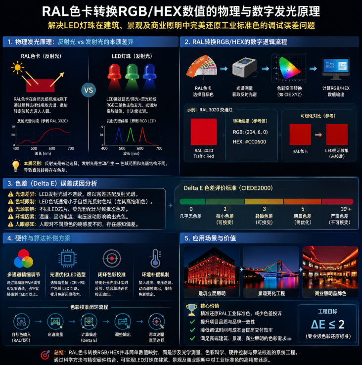 RAL RGB(工业色卡转换数值与LED调光应用指南)